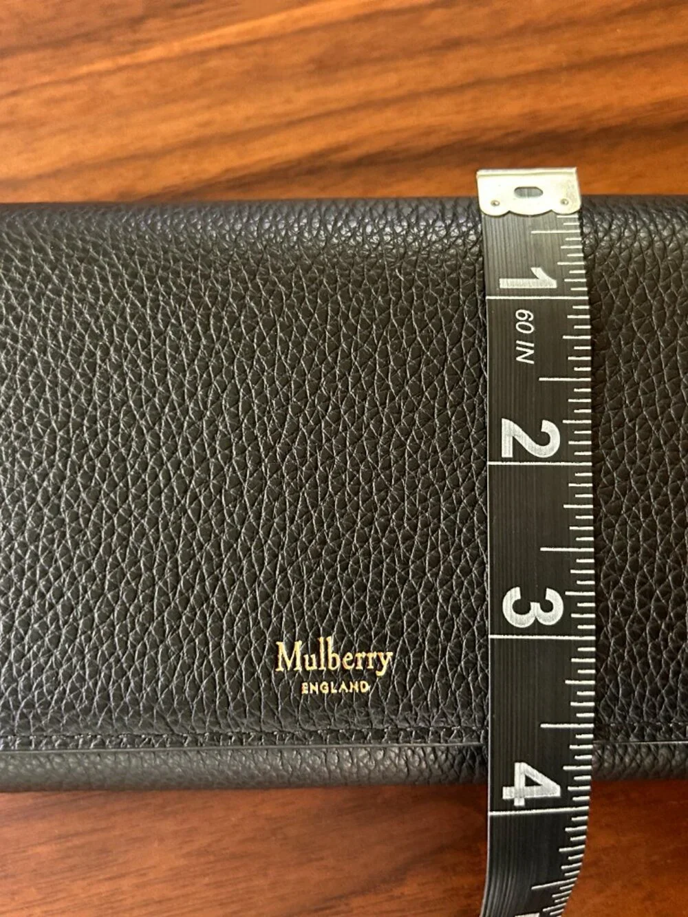 Mulberry Black Leather Wallet Medium 